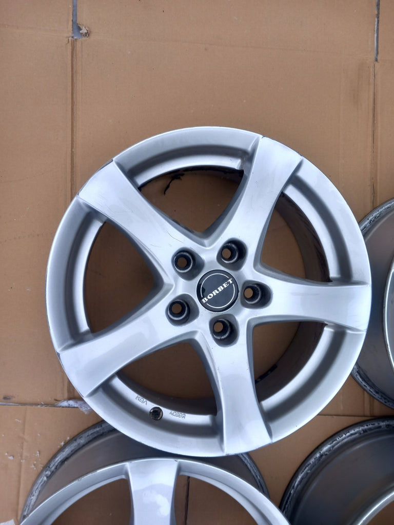 4x Alufelge 16 Zoll 6.5" 5x115 38ET Glanz Schwarz CMA482656 Opel Antara Ampera FEL9513372470wc