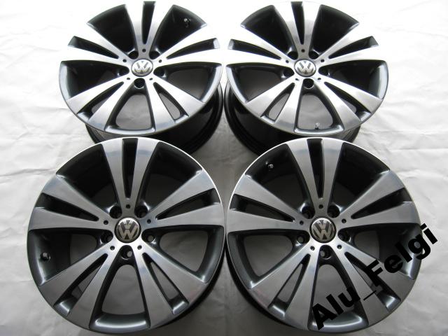 1x Alufelge 18 Zoll 8.0" 5x112 44ET Glanz Graphit 3C0601025 Mg Passat Rim Wheel