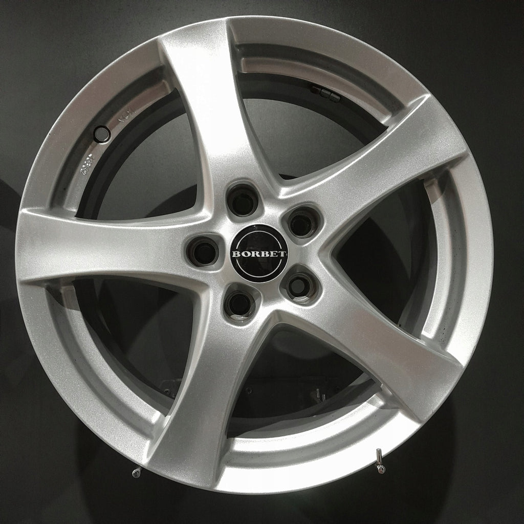 4x Alufelge 17 Zoll 7.0" 5x112 48ET Silber Seat Leon Golf VII II I Rim Wheel FEL4244174366oy