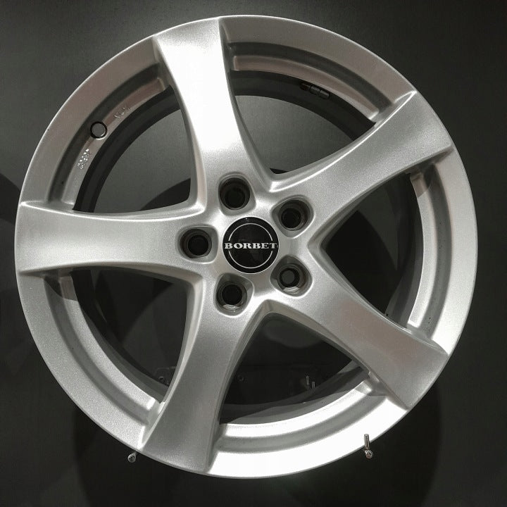4x Alufelge 17 Zoll 7.0" 5x112 48ET Silber Seat Leon Golf VII II I Rim Wheel FEL4244174366oy