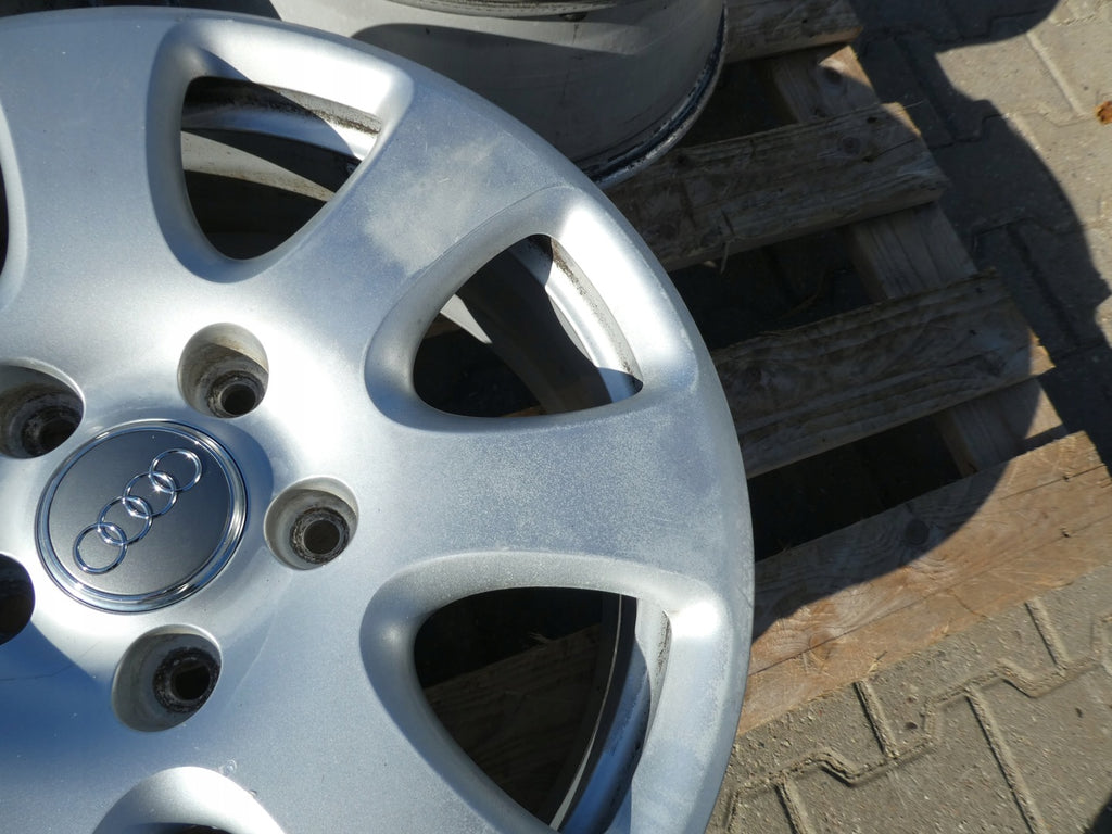 4x Alufelge 18 Zoll 7.5" 5x130 53ET Glanz Silber 4L0601025 Audi Rim Wheel