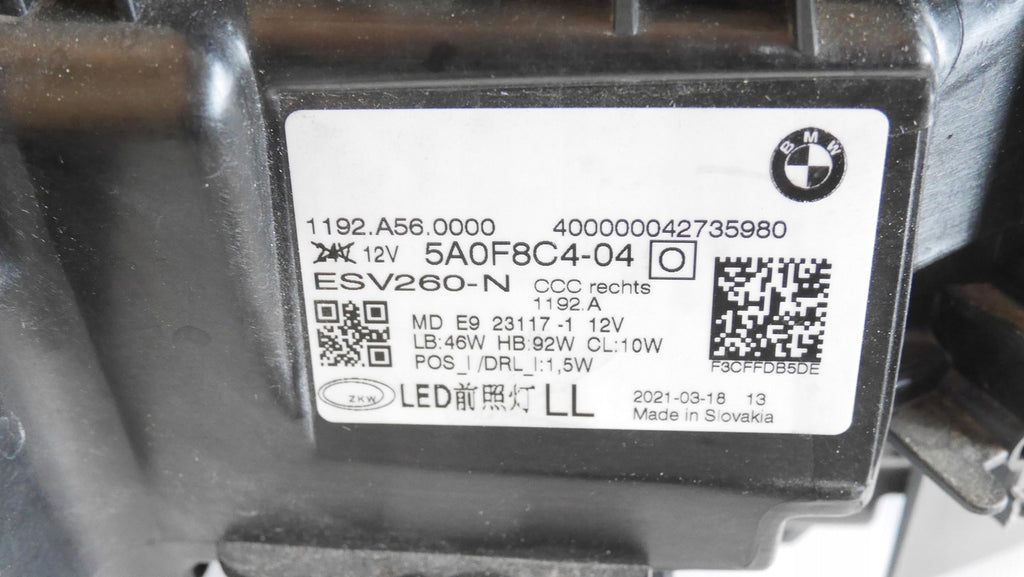 Frontscheinwerfer BMW G22 G82 5A0F8C4 Laser Rechts Scheinwerfer Headlight SCH8539150328qe