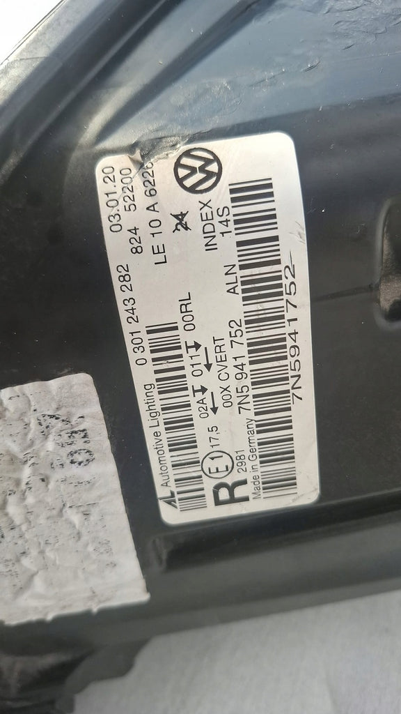 Frontscheinwerfer Seat Alhambra 7N5941752 Xenon Rechts Scheinwerfer Headlight SCH6229949929ge