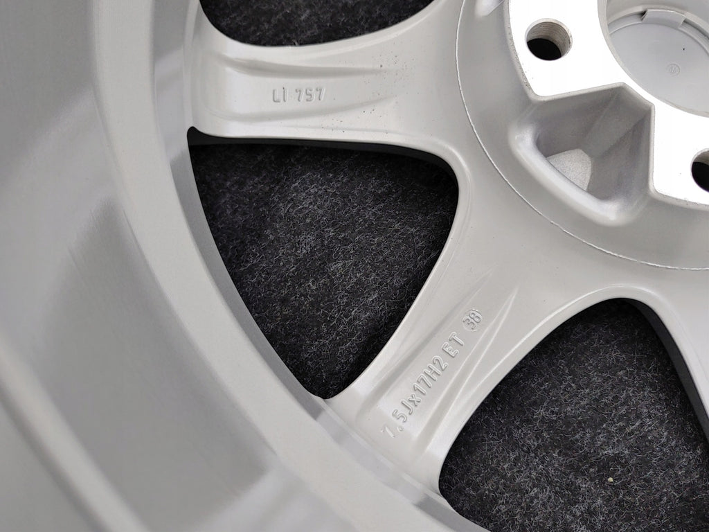 1x Alufelge 17 Zoll 7.5" 5x120 38ET Glanz Silber Rim Wheel FEL3600529138qr