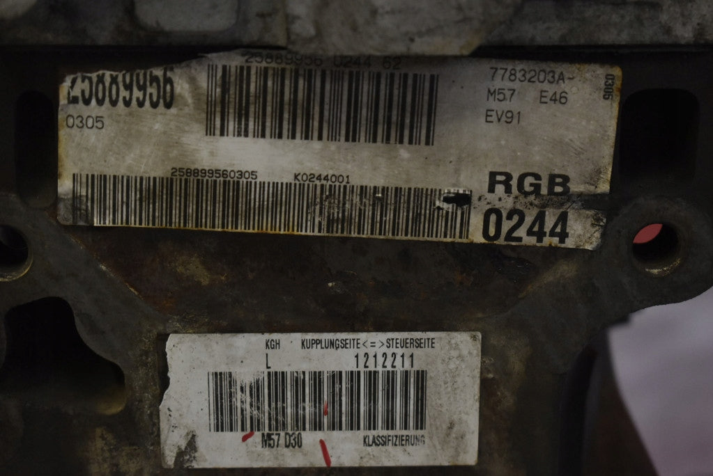 Motor BMW X5 E53 M57D30 3.0 2001 Diesel Engine Unkomplett
