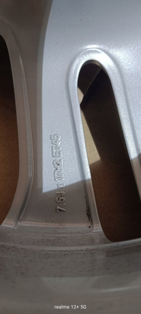 4x Alufelge 17 Zoll 7.5" 5x112 45ET Glanz Silber A2074010602 Mercedes-Benz FEL5272323327ki
