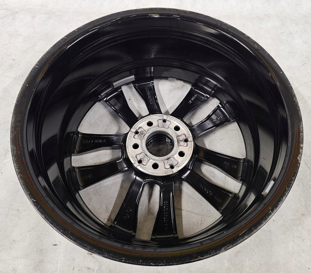 1x Alufelge 18 Zoll 7.5" 5x112 49ET Glanz Schwarz A1774012700 Mercedes-Benz Cla