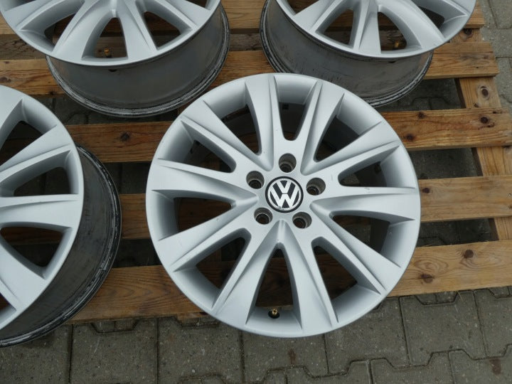 4x Alufelge 17 Zoll 7.0" 5x112 43ET Matt Silber 5N0601025M VW Tiguan Rim Wheel FEL3800385989ne