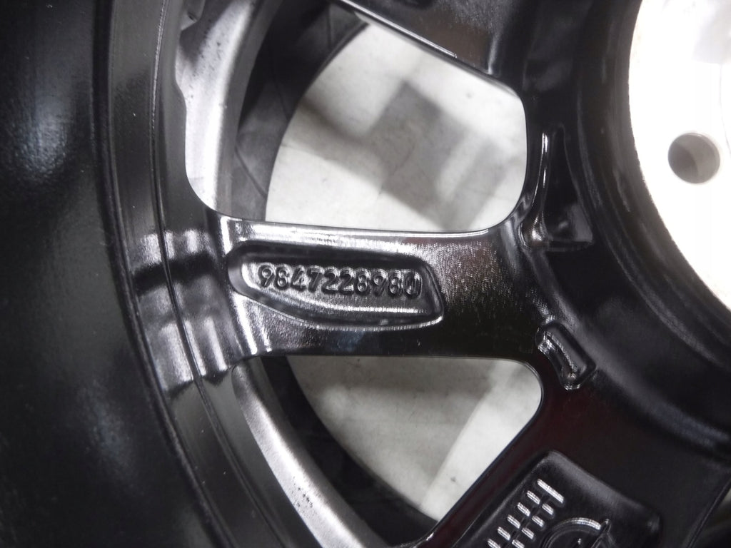 1x Alufelge 16 Zoll 6.5" 4x108 38ET Glanz Schwarz 9847228980- Opel Corsa F FEL9071193929no