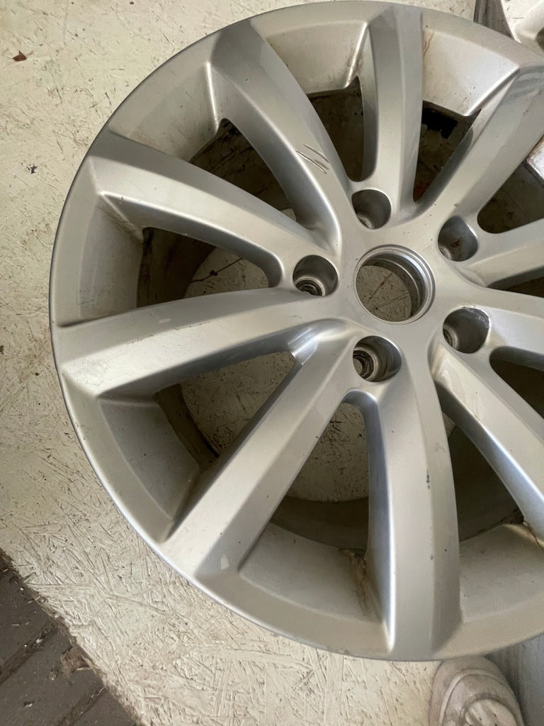 4x Alufelge 19 Zoll 8.5" 5x130 59ET Glanz Silber 7P6601025 VW Touareg 7p6 FEL6584351896wb