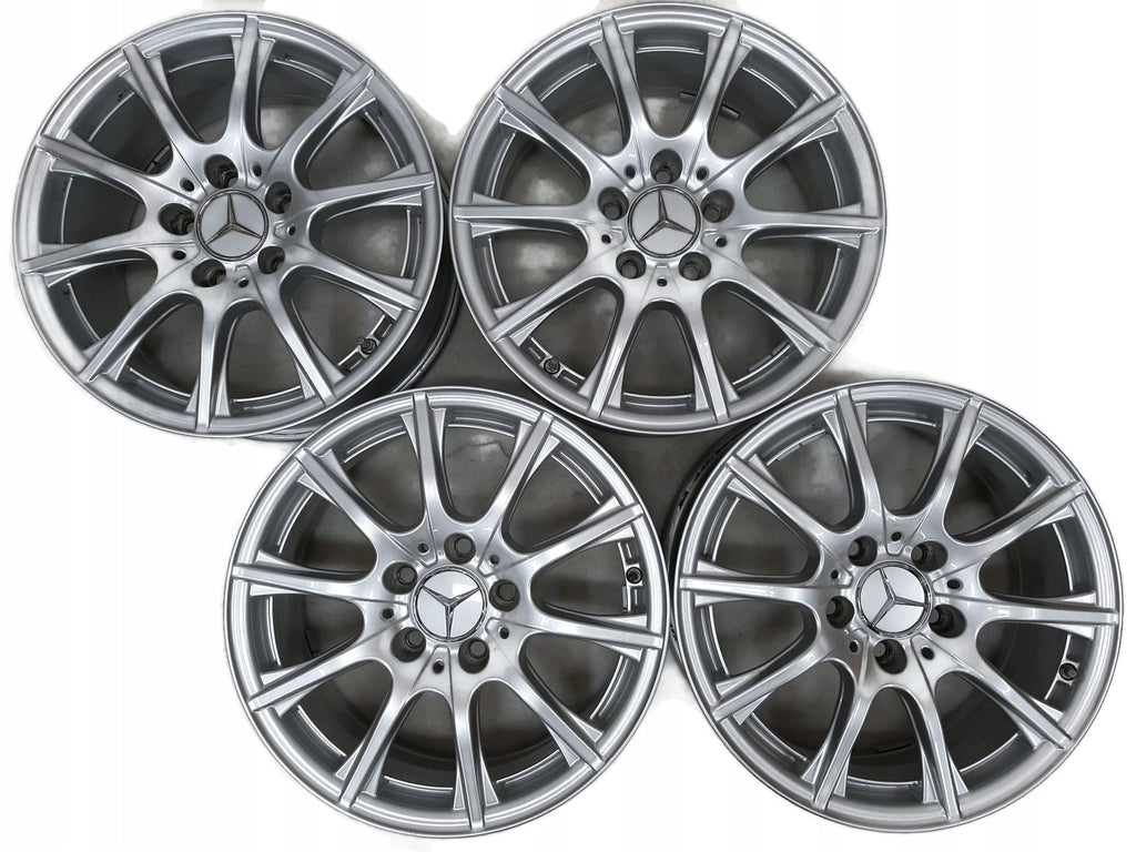 4x Alufelge 16 Zoll 6.5" 5x112 38ET Glanz Silber A2054012400 Mercedes-Benz W205