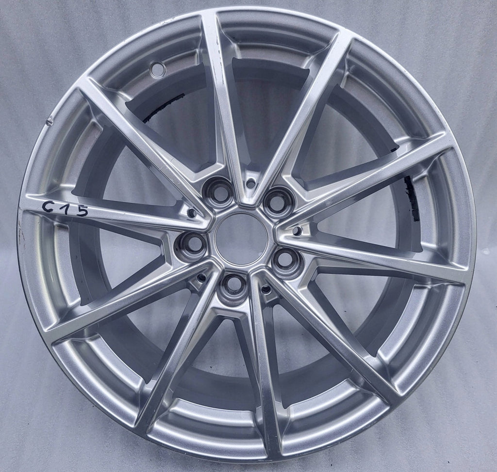 1x Alufelge 17 Zoll 7.5" 5x112 30ET Glanz Silber 6896762 BMW I4 G26 Rim Wheel FEL8465341368nw