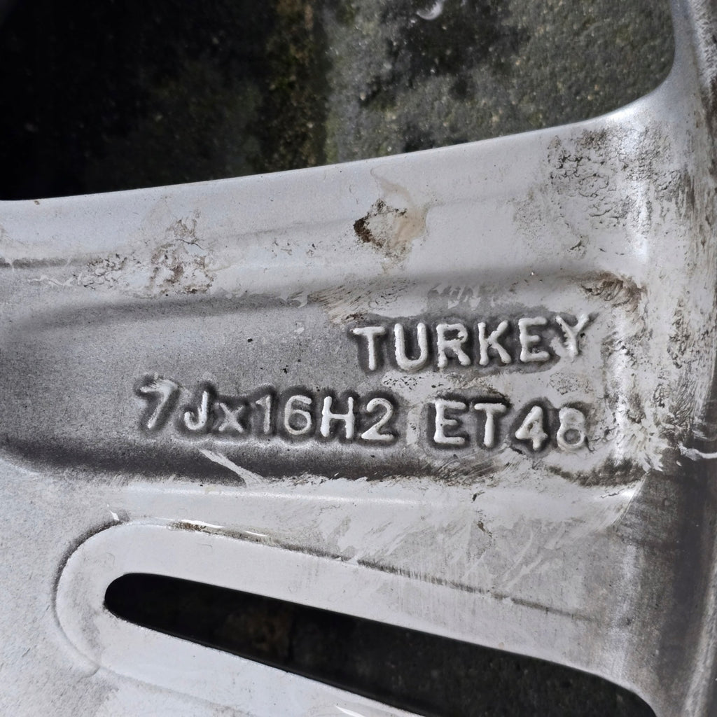 1x Alufelge 16 Zoll 7.0" 5x112 48ET Glanz Silber 5H0601025 VW Golf Viii FEL8095747025qf