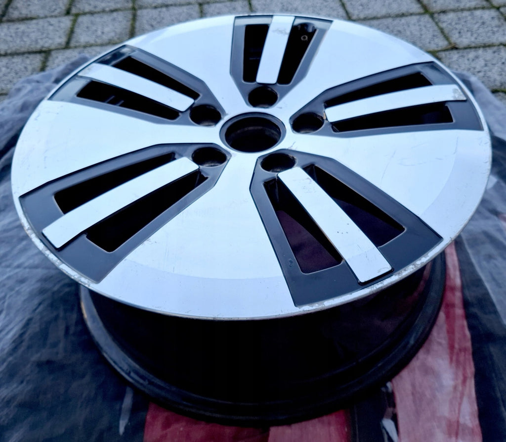 1x Alufelge 16 Zoll 6.5" 5x112 46ET Glanz Silber 5GE601025 VW I Rim Wheel FEL7841599640sk