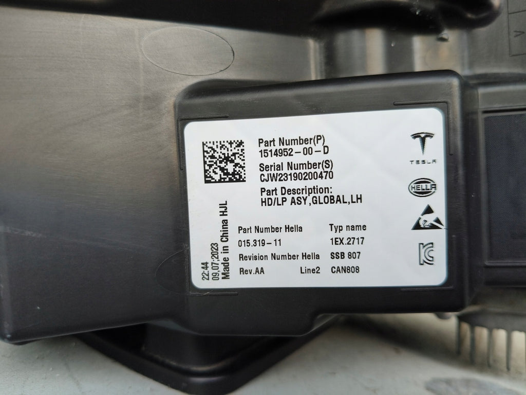 Frontscheinwerfer Tesla Model 3 1514952-00 Full LED Links Scheinwerfer Headlight SCH7957812515uw