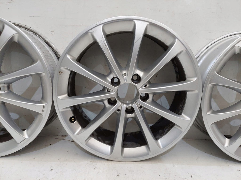 4x Alufelge 17 Zoll 6.5" 5x112 44ET Glanz Silber A1774010300 Mercedes-Benz FEL3609406657qa