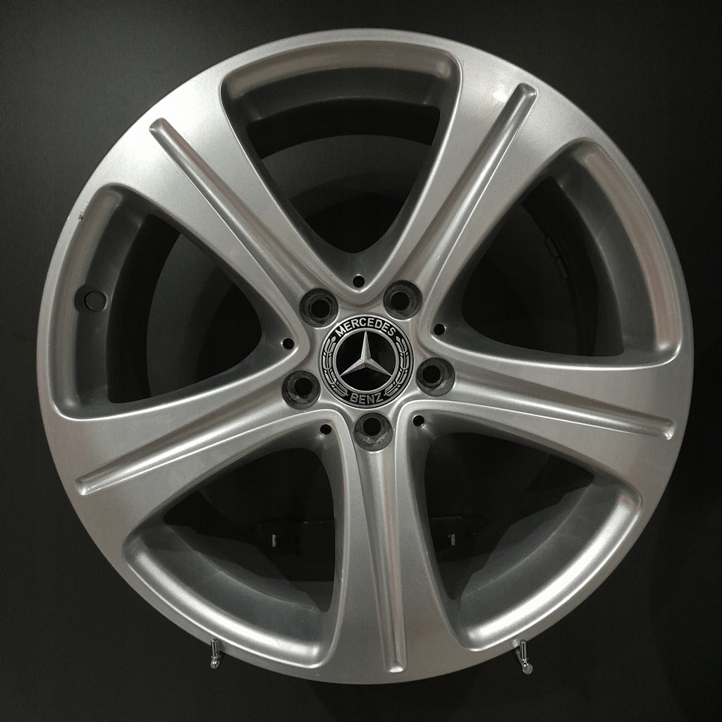 1x Alufelge 18 Zoll 8.0" 5x112 43ET Glanz Silber A2134011400 Mercedes-Benz