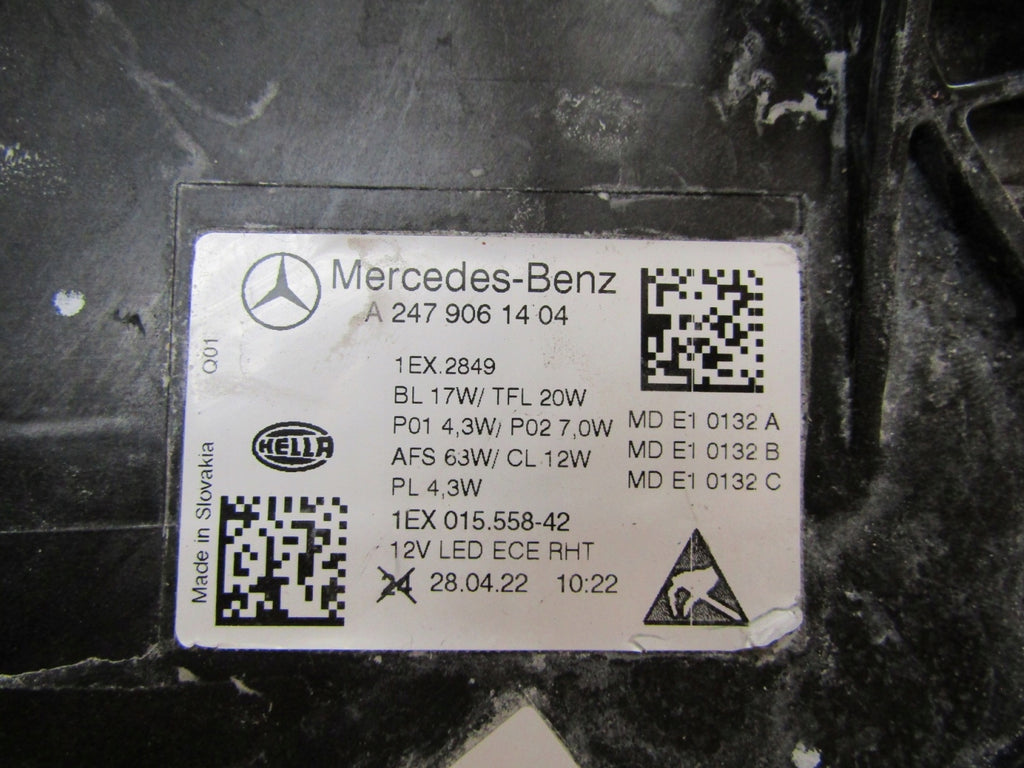 Frontscheinwerfer Mercedes-Benz W247 A2479061404 LED Rechts Headlight SCH1051216343wj