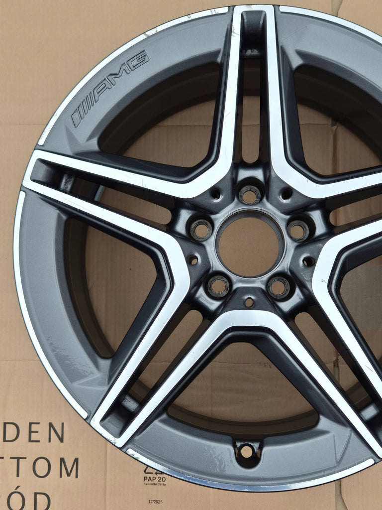 1x Alufelge 18 Zoll 7.5" 5x112 44ET Glanz Grau A2054019500 Mercedes-Benz W205 FEL3618456265gn