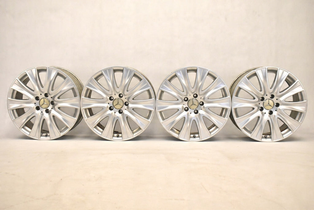 4x Alufelge 18 Zoll 8.0" 5x112 41ET Glanz Silber A2224010902 Mercedes-Benz