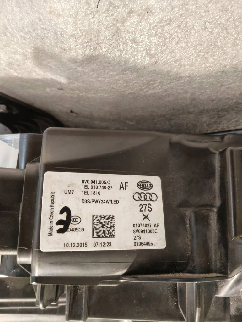 Frontscheinwerfer Audi A3 8V0941005C Links Scheinwerfer Headlight SCH5911666423jj