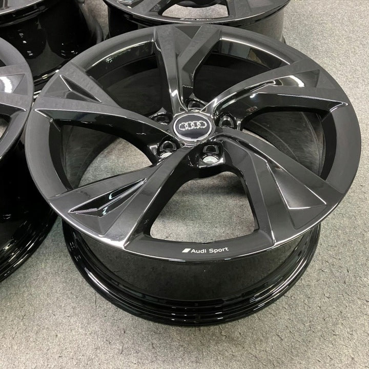 4x Alufelge 18 Zoll 8.0" 5x112 40ET Glanz Silber 8W0601025EJ Audi A4 Rim Wheel FEL5309361287av