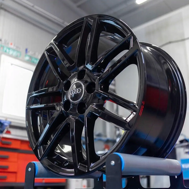 4x Alufelge 18 Zoll 8.5" 5x112 50ET Matt Silber Audi Rim Wheel FEL1688540314wm