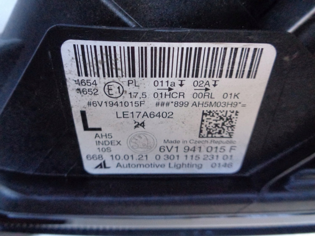 Frontscheinwerfer Skoda Fabia III 6V1941015F Full LED Links Headlight