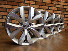 Laden Sie das Bild in den Galerie-Viewer, 4x Alufelge 16 Zoll 6.5" 5x112 48ET Glanz Silber VW Golf Touran Rim Wheel FEL1050158444cu
