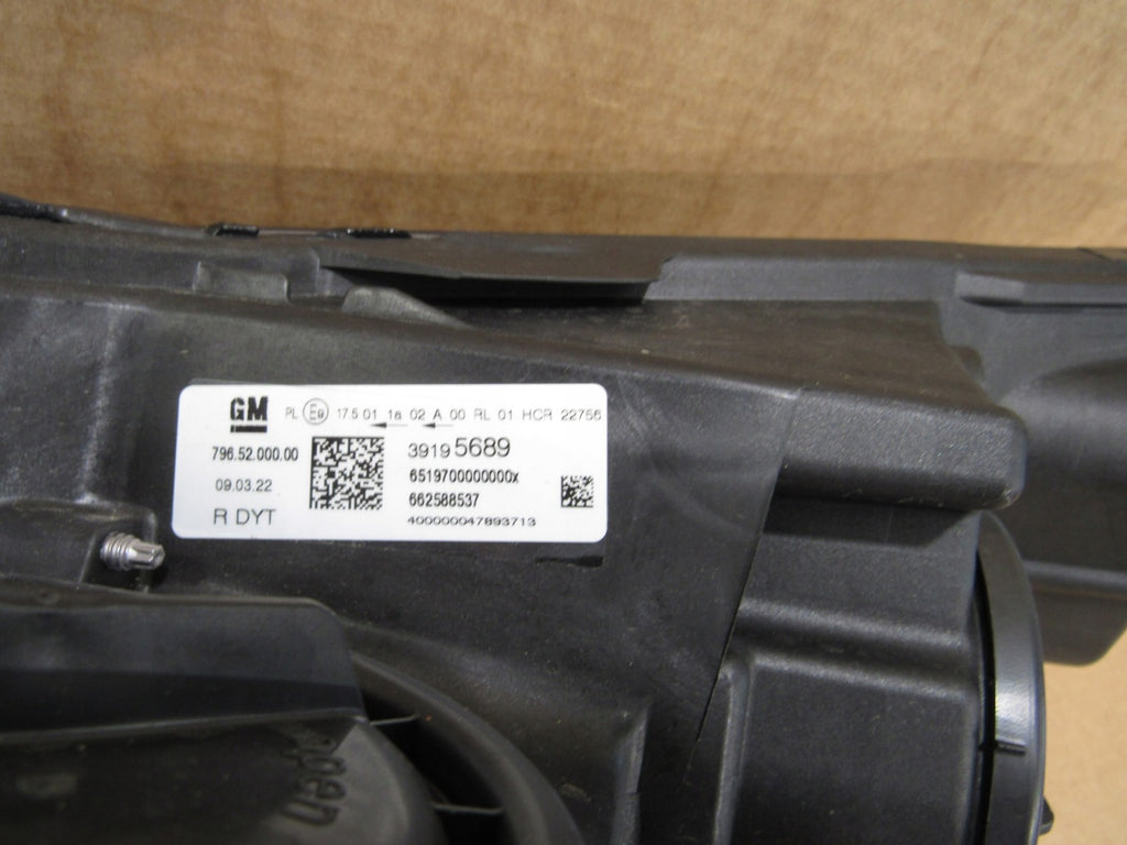 Frontscheinwerfer Opel Astra K 39195689 Full LED Rechts Scheinwerfer Headlight SCH6154421935wh