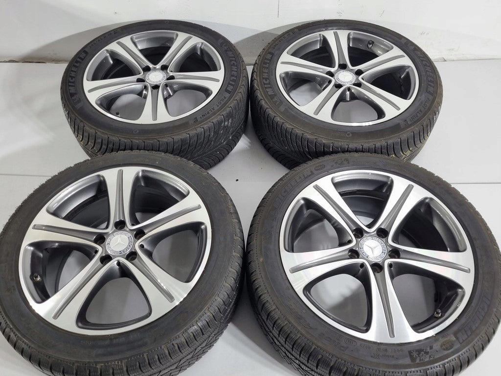 4x Alufelge 18 Zoll 8.0" 5x112 43ET Schwarz A2134011400 Mercedes-Benz Rim Wheel FEL4717754742ug