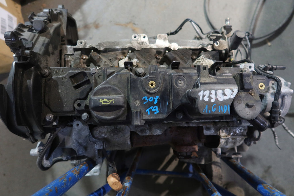 Motor Peugeot 308 I HMR EB2FA 1.6 HDI 123TKm Diesel Engine Unkomplett