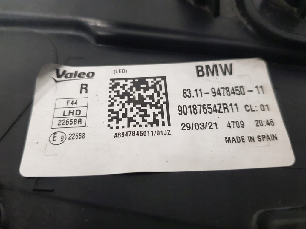 Frontscheinwerfer BMW 2 Coupe Gran F44 6311-9478450-11 Full LED Rechts Headlight SCH1244061776nv