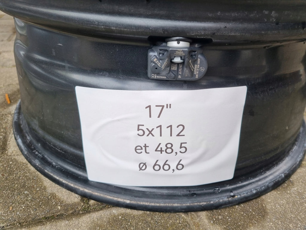4x Alufelge 17 Zoll 7.0" 5x112 48 5ET Schwarz KBA52202 Audi I Rim Wheel FEL4643070962aq