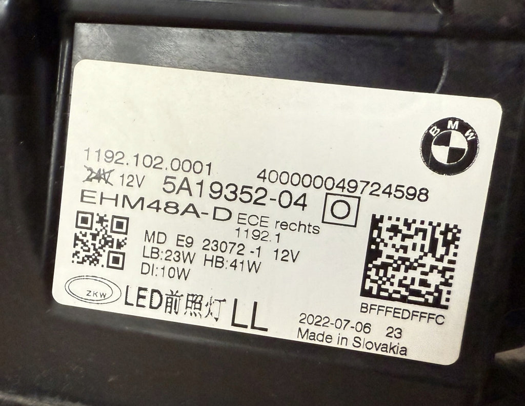 Frontscheinwerfer BMW G22 G82 G23 G26 5A19352-04 LED Rechts Headlight SCH6132941543hi