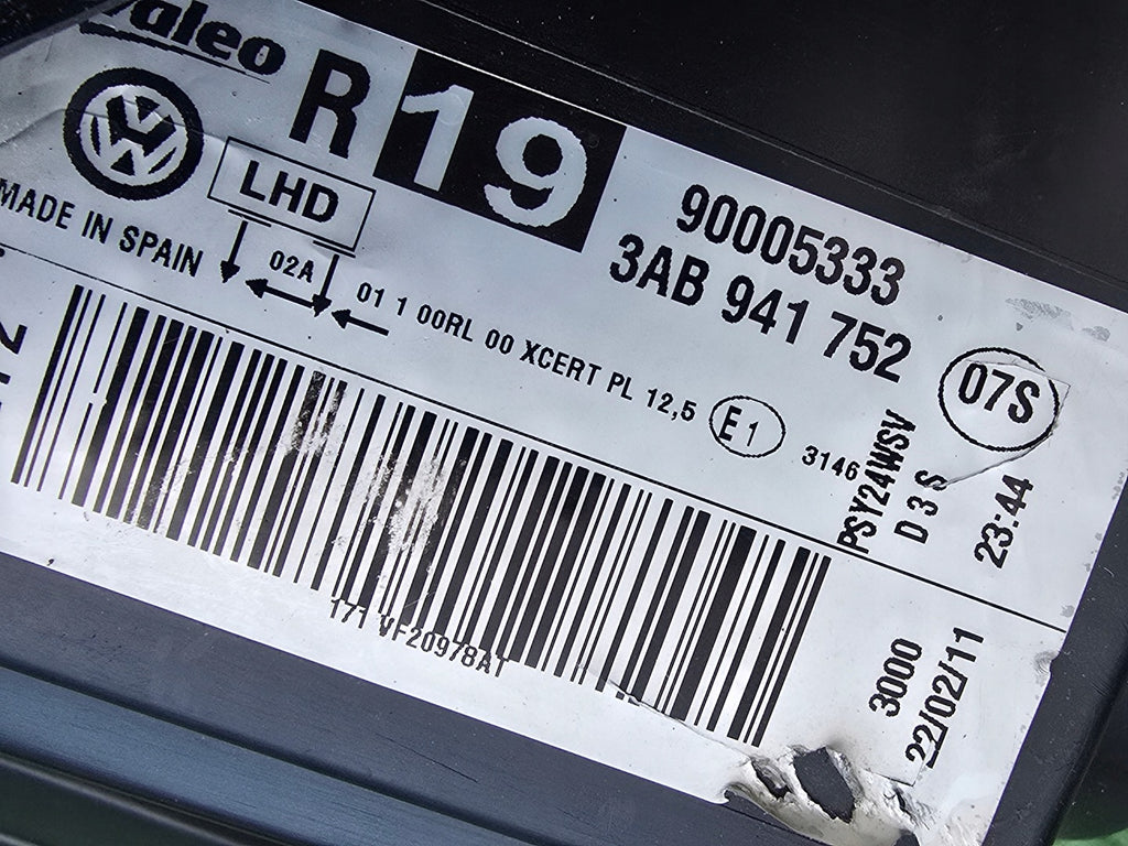 Frontscheinwerfer VW Passat B7 3AB941752 Xenon Rechts Scheinwerfer Headlight SCH5813503586cg