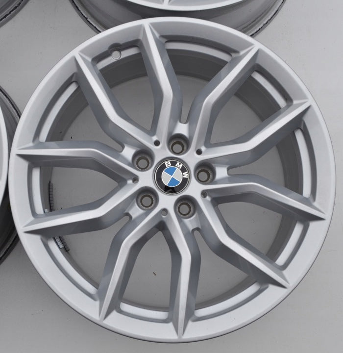 4x Alufelge 19 Zoll 9.0" 5x112 38ET Glanz Silber 6880685 BMW X5 G05 G06 FEL6967511436yz
