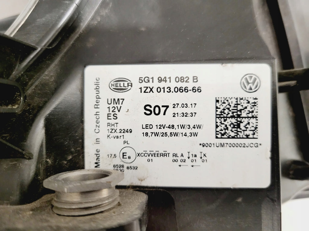 Frontscheinwerfer VW Golf VII 5G1941081B 5G1941082B LED Rechts oder Links SCH6114308821je