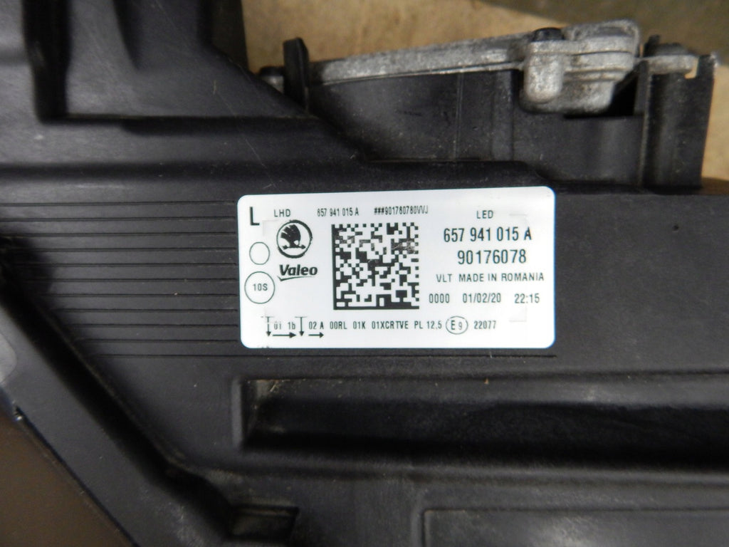 Frontscheinwerfer Skoda Scala 657941015A LED Links Scheinwerfer Headlight SCH3575635885wj