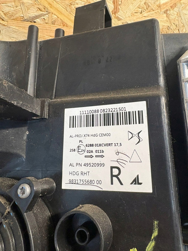 Frontscheinwerfer Citroën I 9831755680 LED Rechts Scheinwerfer Headlight SCH5045194575zo