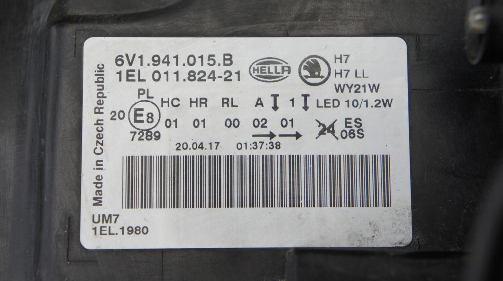Frontscheinwerfer Skoda Fabia III 6V1941015B LED Links Scheinwerfer Headlight