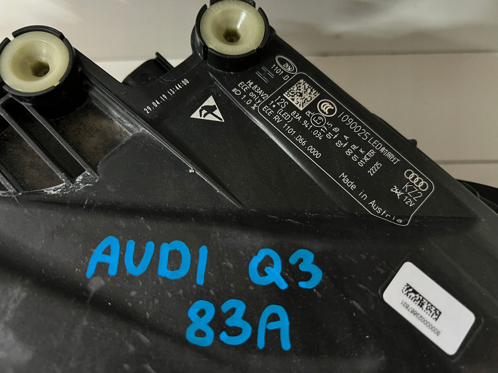 Frontscheinwerfer Audi Q3 83A941034 Rechts Scheinwerfer Headlight