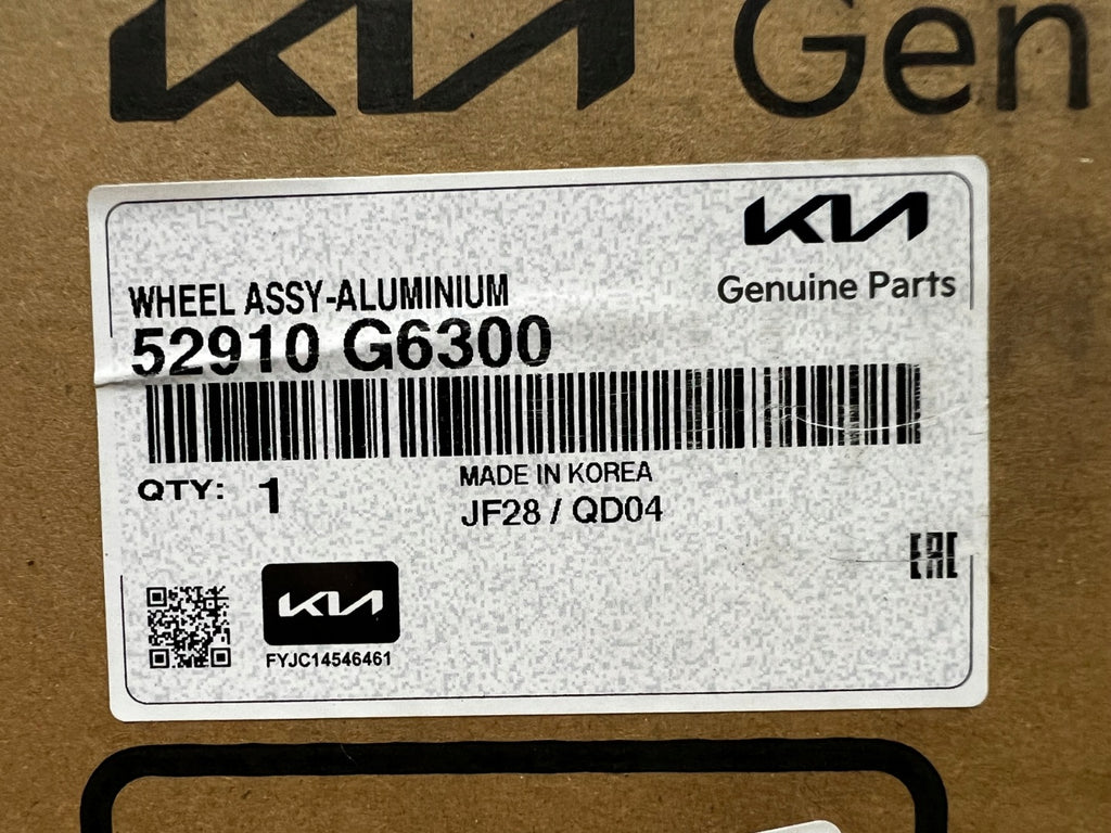 1x Alufelge 15 Zoll 6.0" 4x100 51ET 52910-G6300 Kia Picanto Rim Wheel FEL4794727414te