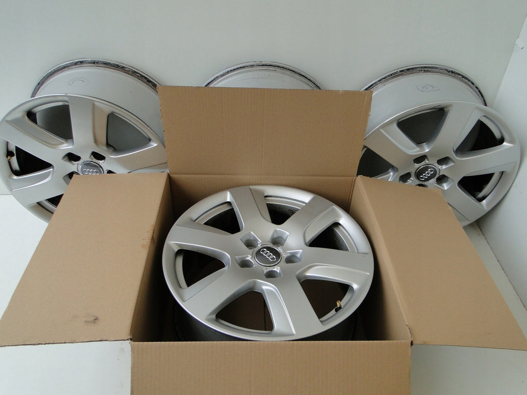 1x Alufelge 17 Zoll 7.5" 5x112 37ET Silber Audi Rim Wheel