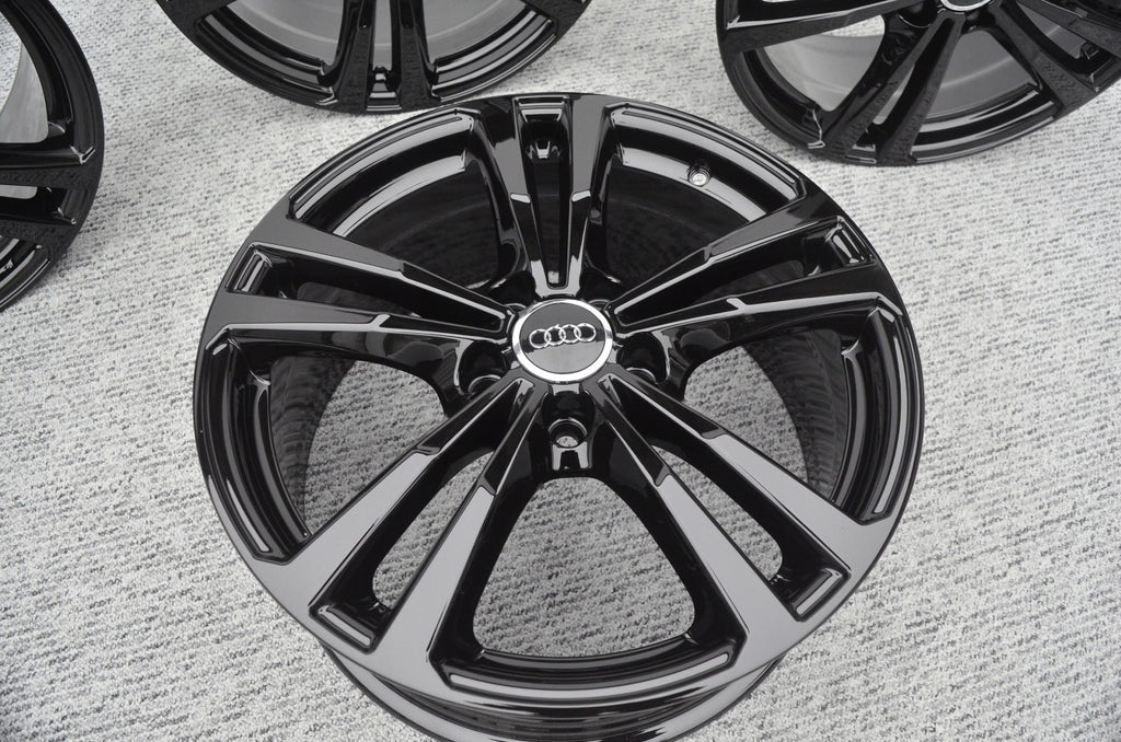 4x Alufelge 18 Zoll 7.5" 5x112 Schwarz Audi C5 B6 B7 Rim Wheel FEL3477735949wh