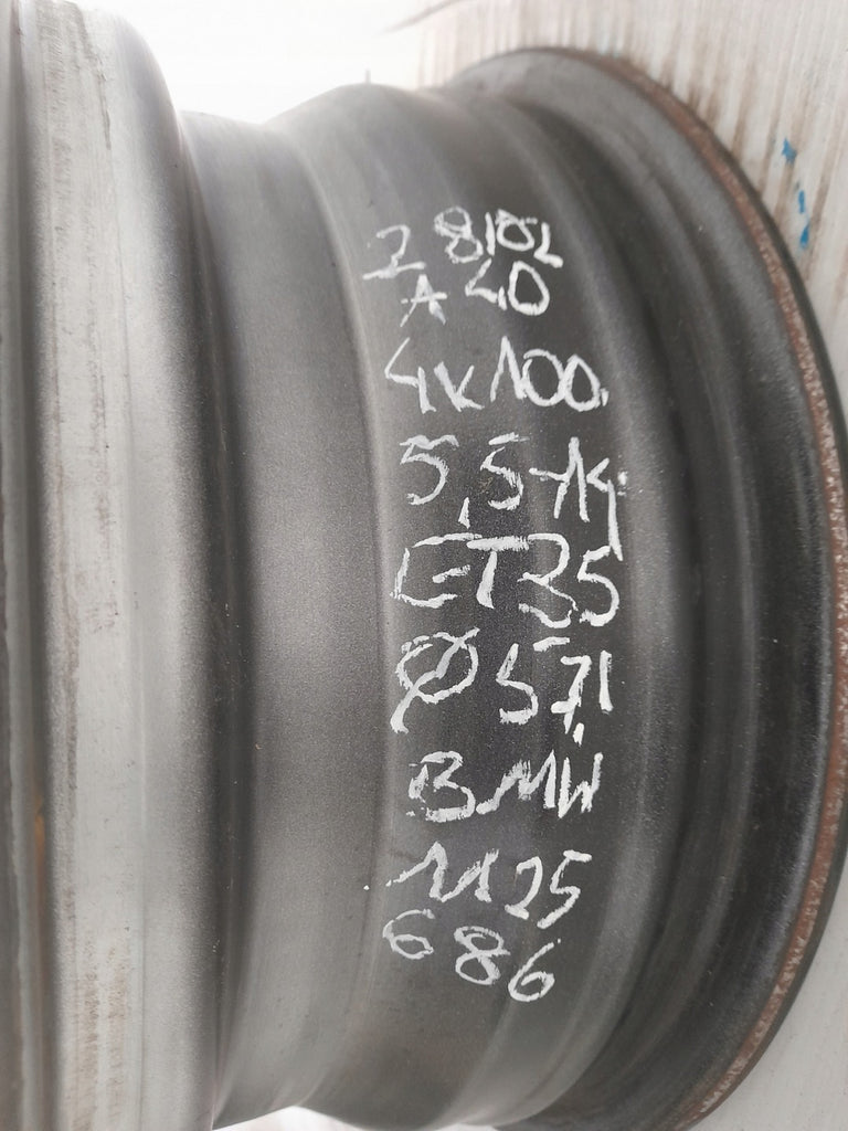 1x Alufelge 14 Zoll 5.5" 4x100 35ET Silber 1125686 BMW Rim Wheel FEL1931565798vs