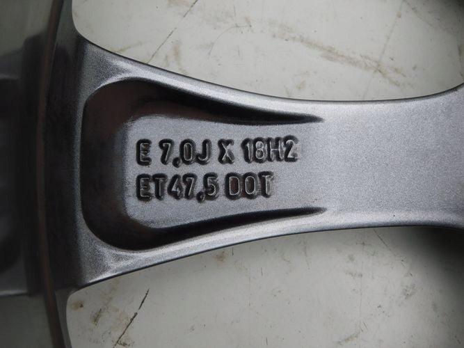 1x Alufelge 18 Zoll 7.0" 4x108 47 5ET Glanz H1BC-1007-E1A Ford Fiesta Rim Wheel