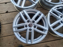 Load image into Gallery viewer, 4x Alufelge 16 Zoll 6.5" 5x112 41ET Glanz Silber KBA53206 VW Rim Wheel FEL9154988124st