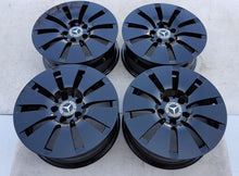 Load image into Gallery viewer, 4x Alufelge 16 Zoll 6.5" 5x112 38ET Glanz Schwarz A2054010100 Mercedes-Benz W205 FEL9048425703ik