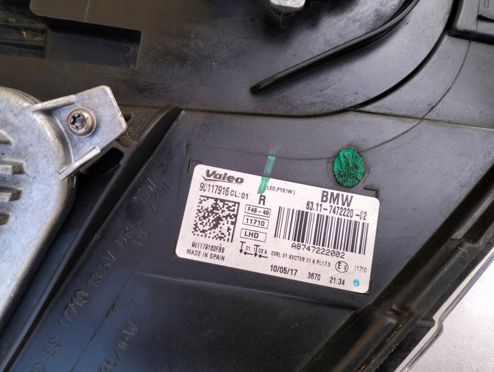 Frontscheinwerfer BMW X1 F48 7472220 LED Rechts Scheinwerfer Headlight SCH9994614394of